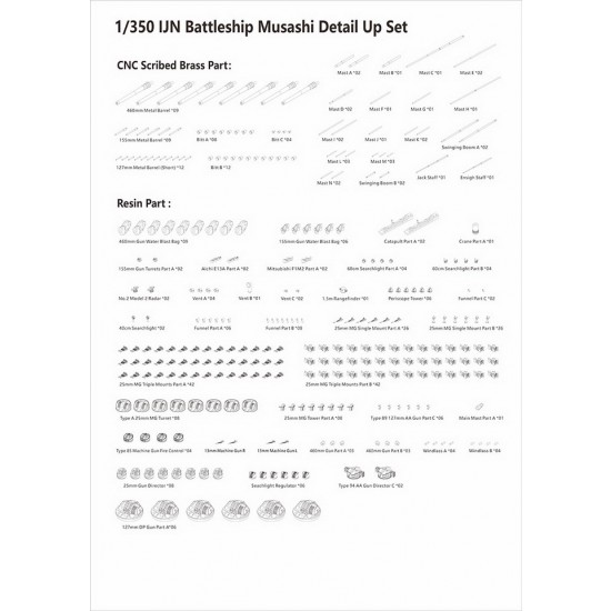 1/350 IJN Musashi Battleship [Deluxe Edition]