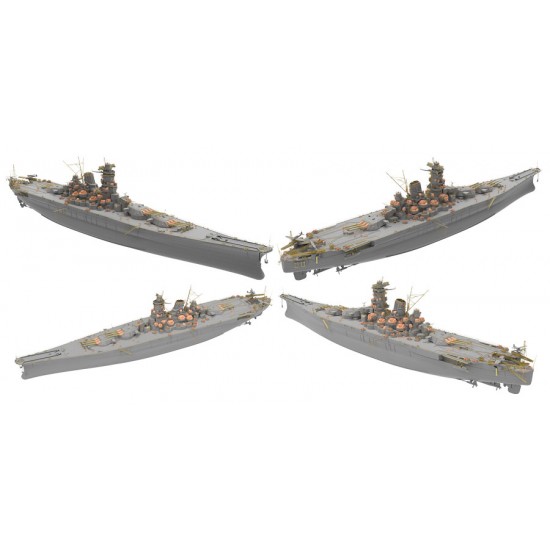 1/350 IJN Musashi Battleship Detail-up Set for VFBELBV350903 1/350 IJN Musashi Battleship Detail-up Set for VFBELBV350903