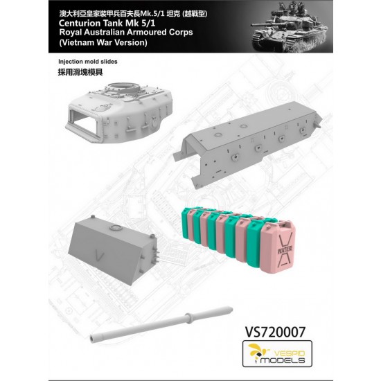 1/72 Vietnam War Royal Australian Armoured Corps Centurion Tank Mk5/1 MBT 1/72 Vietnam War Royal Australian Armoured Corps Centurion Tank Mk5/1 MBT