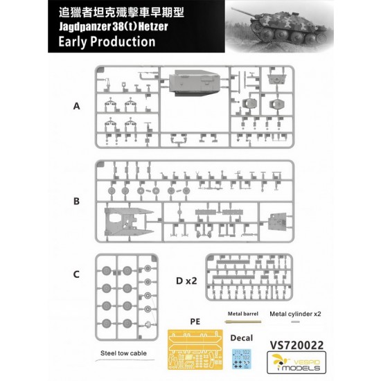 1/72 Jagdpanzer38(t) Hetzer Early Production 1/72 Jagdpanzer38(t) Hetzer Early Production