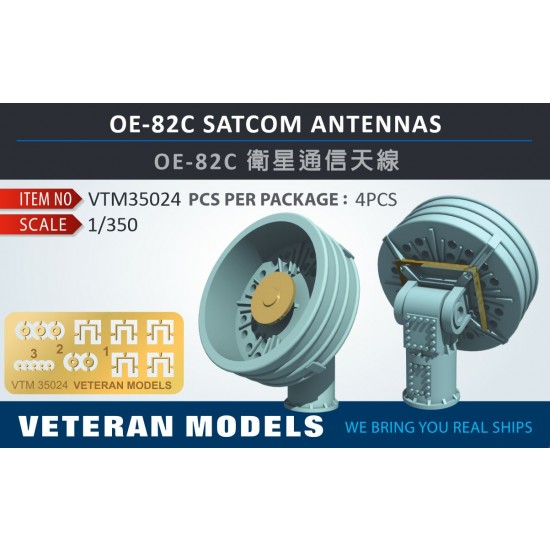 1/350 Oe-82C Satcom Antennas 1/350 Oe-82C Satcom Antennas