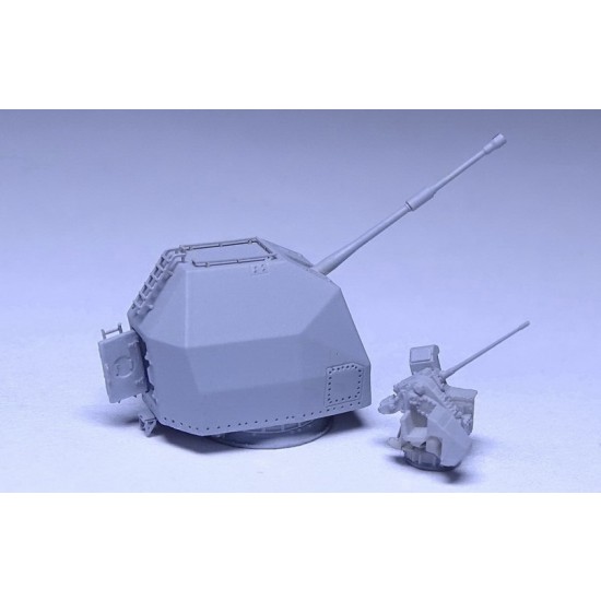 1/350 British Naval MK-8 Mod-1 4.5 Gun (1pc) & 30mm DS30M MK-2 Gun (2pcs) 1/350 British Naval MK-8 Mod-1 4.5 Gun (1pc) & 30mm DS30M MK-2 Gun (2pcs)