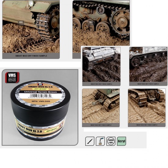 Smart Mud XL 2.0 Universal Terrain Brown (200ml) Smart Mud XL 2.0 Universal Terrain Brown (200ml)