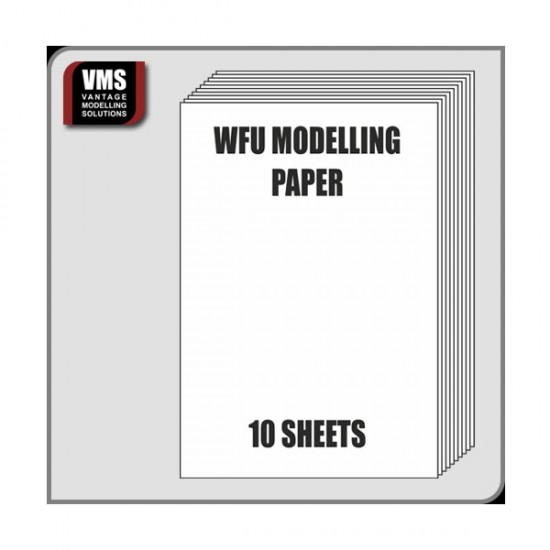 VMS WFU Modelling Paper (10 sheets, 8x 12cm each) VMS WFU Modelling Paper (10 sheets, 8x 12cm each)