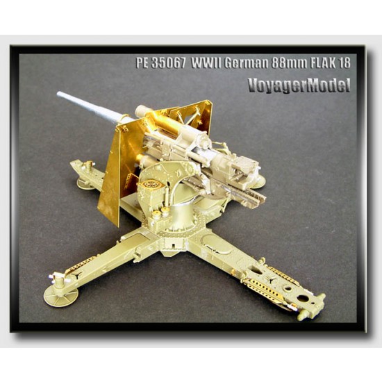 Upgrade Set for 1/35 WWII German 88mm Flakvierling 18 for AFV Club kit #35088 Upgrade Set for 1/35 WWII German 88mm Flakvierling 18 for AFV Club kit #35088