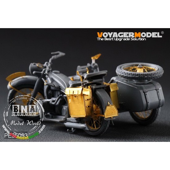 1/35 WWII German Motorcycle R-12 Detail-up Set for Zvezda kit #3607 1/35 WWII German Motorcycle R-12 Detail-up Set for Zvezda kit #3607