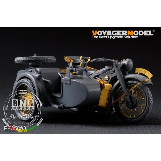 1/35 WWII German Motorcycle R-12 Detail-up Set for Zvezda kit #3607 1/35 WWII German Motorcycle R-12 Detail-up Set for Zvezda kit #3607