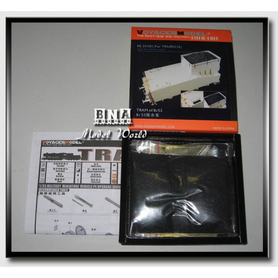 Photoetch &Coal for 1/35 Tram of Kriegslokomotive BR52 for Trumpeter kit #00210 Photoetch &Coal for 1/35 Tram of Kriegslokomotive BR52 for Trumpeter kit #00210
