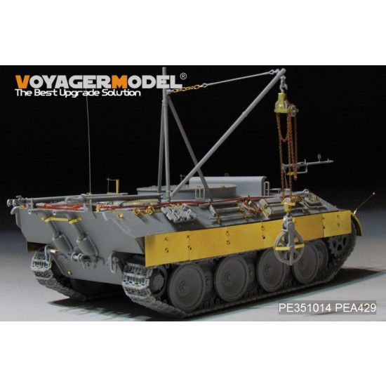 1/35 WWII German Bergepanther Ausf.D Early Basic Detail Set for Takom Model #2102 1/35 WWII German Bergepanther Ausf.D Early Basic Detail Set for Takom Model #2102