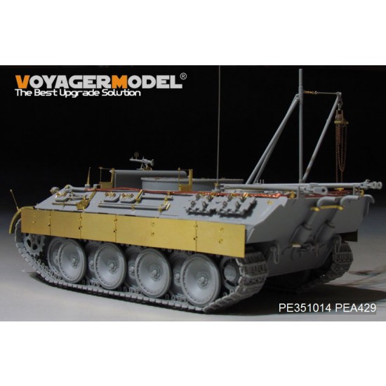 1/35 WWII German Bergepanther Ausf.D Early Basic Detail Set for Takom Model #2102 1/35 WWII German Bergepanther Ausf.D Early Basic Detail Set for Takom Model #2102