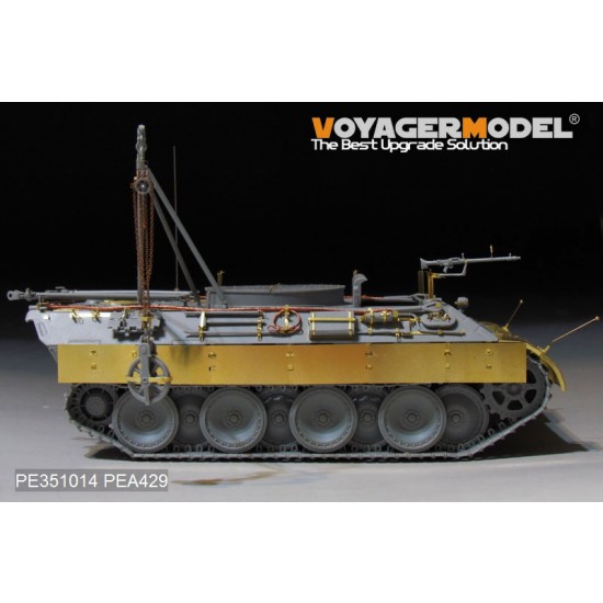 1/35 WWII German Bergepanther Ausf.D Early Basic Detail Set for Takom Model #2102 1/35 WWII German Bergepanther Ausf.D Early Basic Detail Set for Takom Model #2102