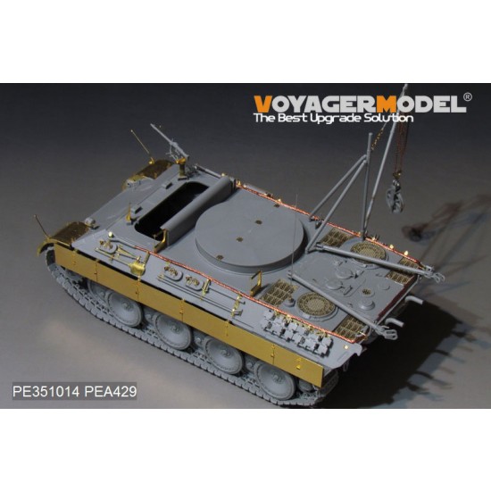 1/35 WWII German Bergepanther Ausf.D Early Basic Detail Set for Takom Model #2102 1/35 WWII German Bergepanther Ausf.D Early Basic Detail Set for Takom Model #2102