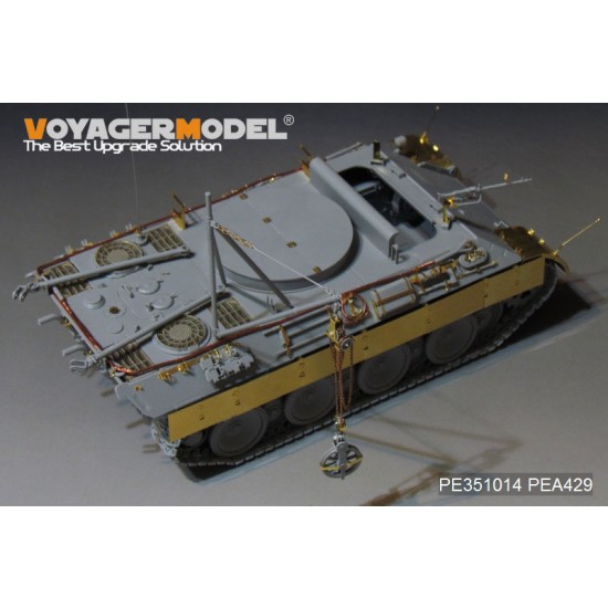 1/35 WWII German Bergepanther Ausf.D Early Basic Detail Set for Takom Model #2102 1/35 WWII German Bergepanther Ausf.D Early Basic Detail Set for Takom Model #2102
