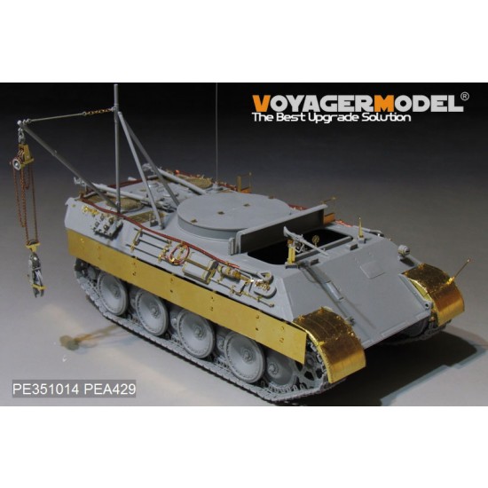 1/35 WWII German Bergepanther Ausf.D Early Basic Detail Set for Takom Model #2102 1/35 WWII German Bergepanther Ausf.D Early Basic Detail Set for Takom Model #2102