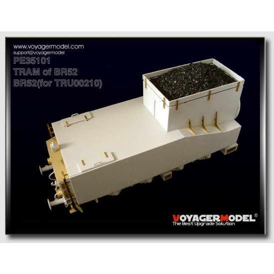 Photoetch &Coal for 1/35 Tram of Kriegslokomotive BR52 for Trumpeter kit #00210