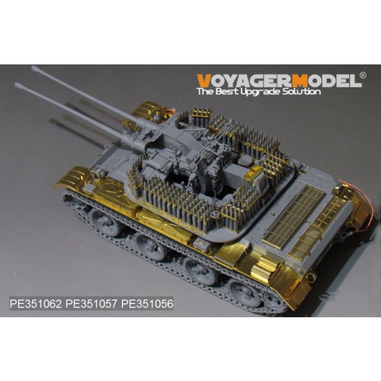 1/35 Soviet ZSU-57-2 SPAAG Turret Interior Upgrade Detail Set for Takom kit #2058 1/35 Soviet ZSU-57-2 SPAAG Turret Interior Upgrade Detail Set for Takom kit #2058