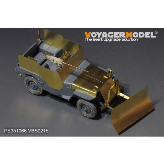 1/35 WWII US Jeep Willys MB w/Add Amour Upgrade Detail Set for Takom Model #2131 1/35 WWII US Jeep Willys MB w/Add Amour Upgrade Detail Set for Takom Model #2131