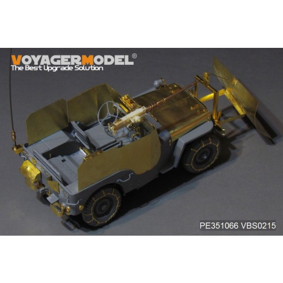 1/35 WWII US Jeep Willys MB w/Add Amour Upgrade Detail Set for Takom Model #2131 1/35 WWII US Jeep Willys MB w/Add Amour Upgrade Detail Set for Takom Model #2131