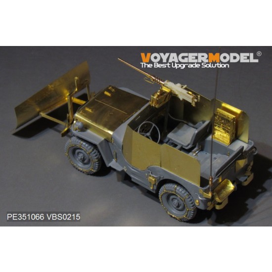 1/35 WWII US Jeep Willys MB w/Add Amour Upgrade Detail Set for Takom Model #2131 1/35 WWII US Jeep Willys MB w/Add Amour Upgrade Detail Set for Takom Model #2131