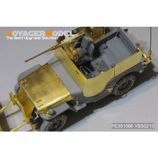1/35 WWII US Jeep Willys MB w/Add Amour Upgrade Detail Set for Takom Model #2131 1/35 WWII US Jeep Willys MB w/Add Amour Upgrade Detail Set for Takom Model #2131