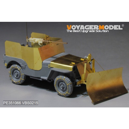 1/35 WWII US Jeep Willys MB w/Add Amour Upgrade Detail Set for Takom Model #2131 1/35 WWII US Jeep Willys MB w/Add Amour Upgrade Detail Set for Takom Model #2131