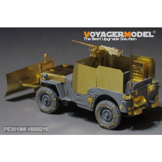 1/35 WWII US Jeep Willys MB w/Add Amour Upgrade Detail Set for Takom Model #2131 1/35 WWII US Jeep Willys MB w/Add Amour Upgrade Detail Set for Takom Model #2131