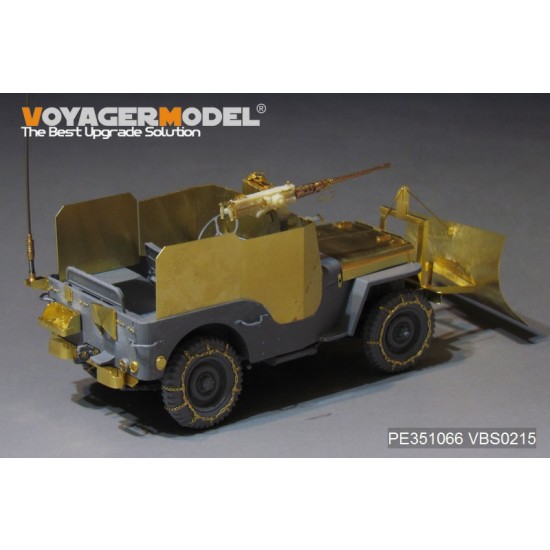 1/35 WWII US Jeep Willys MB w/Add Amour Upgrade Detail Set for Takom Model #2131 1/35 WWII US Jeep Willys MB w/Add Amour Upgrade Detail Set for Takom Model #2131