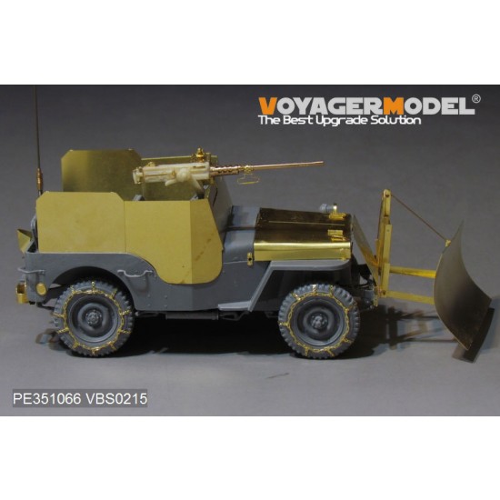 1/35 WWII US Jeep Willys MB w/Add Amour Upgrade Detail Set for Takom Model #2131 1/35 WWII US Jeep Willys MB w/Add Amour Upgrade Detail Set for Takom Model #2131