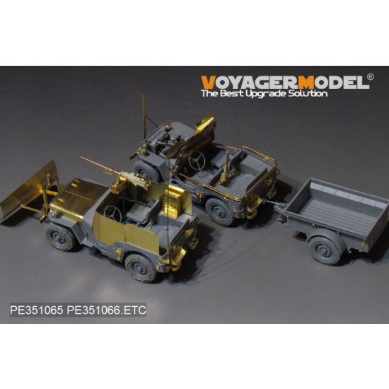 1/35 WWII US Jeep Willys MB w/Add Amour Upgrade Detail Set for Takom Model #2131 1/35 WWII US Jeep Willys MB w/Add Amour Upgrade Detail Set for Takom Model #2131