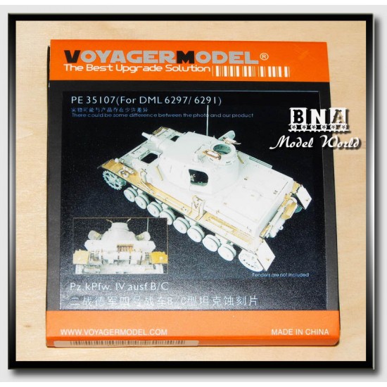 Upgrade Set for 1/35 German Panzer IV Ausf B/C for Dragon kit #6297/6291 Upgrade Set for 1/35 German Panzer IV Ausf B/C for Dragon kit #6297/6291