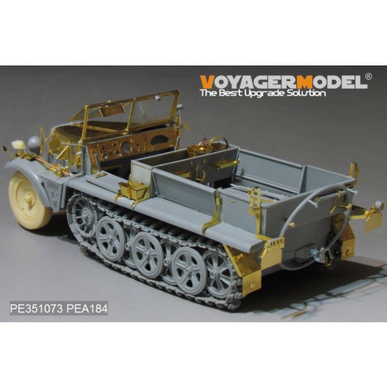 1/35 WWII German SdKfz.10 Asuf.B Half Track Early Version Detail Set for Dragon kit #6731