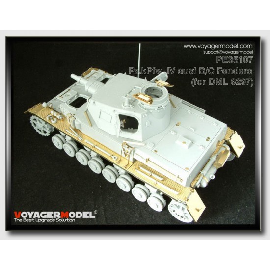 Upgrade Set for 1/35 German Panzer IV Ausf B/C for Dragon kit #6297/6291 Upgrade Set for 1/35 German Panzer IV Ausf B/C for Dragon kit #6297/6291