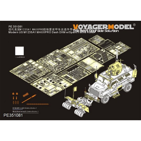 1/35 Modern US M1235A1 MAXXPRO Dash DXM w/Spark II Detail Set for Panda Hobby PH35032 1/35 Modern US M1235A1 MAXXPRO Dash DXM w/Spark II Detail Set for Panda Hobby PH35032
