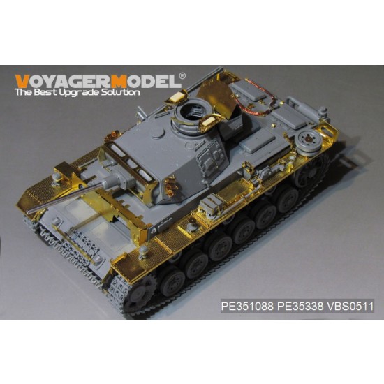 1/35 WWII German PzKPfw.III Ausf.M Basic Detail Set for Dragon 6604/05/58/6776/9015/9017