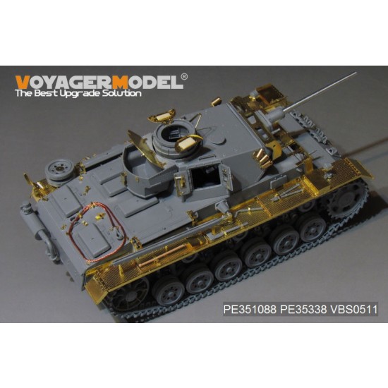 1/35 WWII German PzKPfw.III Ausf.M Basic Detail Set for Dragon 6604/05/58/6776/9015/9017 1/35 WWII German PzKPfw.III Ausf.M Basic Detail Set for Dragon 6604/05/58/6776/9015/9017
