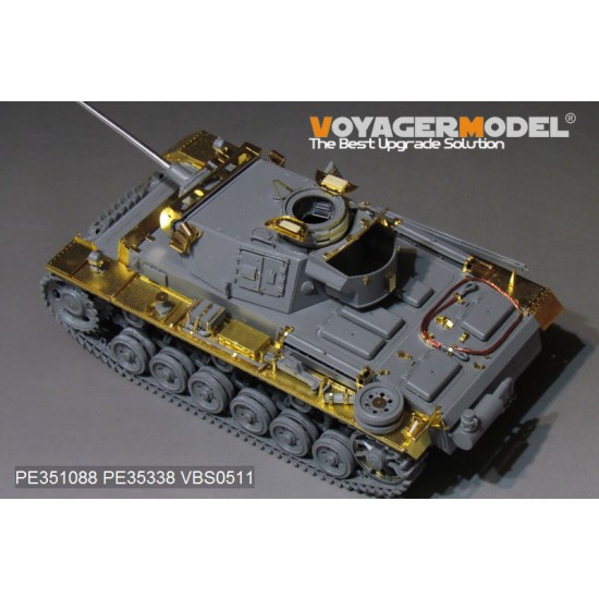1/35 WWII German PzKPfw.III Ausf.M Basic Detail Set for Dragon 6604/05/58/6776/9015/9017 1/35 WWII German PzKPfw.III Ausf.M Basic Detail Set for Dragon 6604/05/58/6776/9015/9017