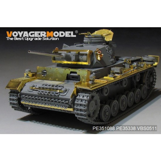 1/35 WWII German PzKPfw.III Ausf.M Basic Detail Set for Dragon 6604/05/58/6776/9015/9017 1/35 WWII German PzKPfw.III Ausf.M Basic Detail Set for Dragon 6604/05/58/6776/9015/9017