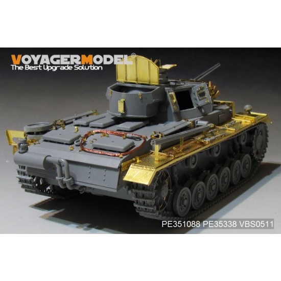 1/35 WWII German PzKPfw.III Ausf.M Basic Detail Set for Dragon 6604/05/58/6776/9015/9017