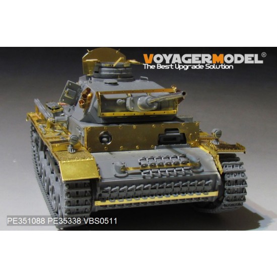1/35 WWII German PzKPfw.III Ausf.M Basic Detail Set for Dragon 6604/05/58/6776/9015/9017 1/35 WWII German PzKPfw.III Ausf.M Basic Detail Set for Dragon 6604/05/58/6776/9015/9017
