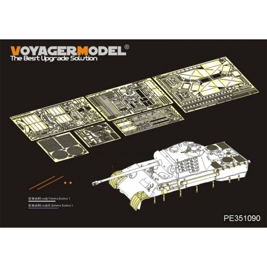 1/35 WWII German Panther A Mid Version Basic Detail Set for Dragon kits #6160/6168/6358 1/35 WWII German Panther A Mid Version Basic Detail Set for Dragon kits #6160/6168/6358