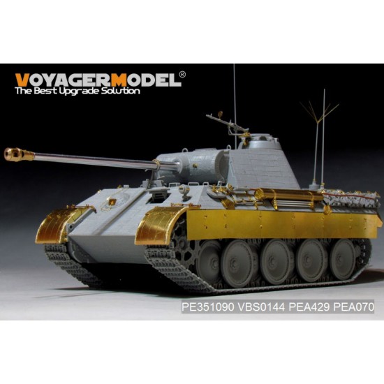 1/35 WWII German Panther A Mid Version Basic Detail Set for Dragon kits #6160/6168/6358 1/35 WWII German Panther A Mid Version Basic Detail Set for Dragon kits #6160/6168/6358