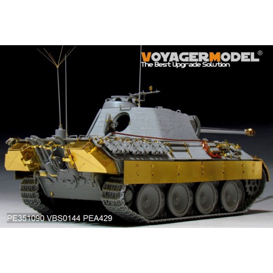 1/35 WWII German Panther A Mid Version Basic Detail Set for Dragon kits #6160/6168/6358 1/35 WWII German Panther A Mid Version Basic Detail Set for Dragon kits #6160/6168/6358