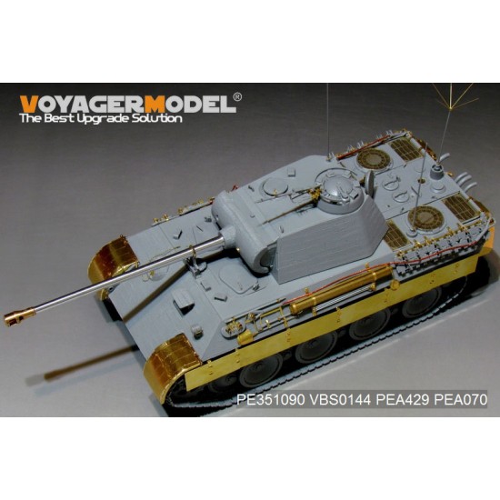 1/35 WWII German Panther A Mid Version Basic Detail Set for Dragon kits #6160/6168/6358 1/35 WWII German Panther A Mid Version Basic Detail Set for Dragon kits #6160/6168/6358