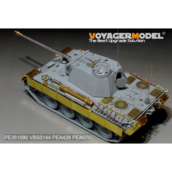 1/35 WWII German Panther A Mid Version Basic Detail Set for Dragon kits #6160/6168/6358 1/35 WWII German Panther A Mid Version Basic Detail Set for Dragon kits #6160/6168/6358
