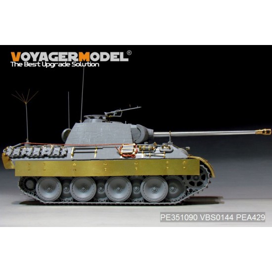 1/35 WWII German Panther A Mid Version Basic Detail Set for Dragon kits #6160/6168/6358 1/35 WWII German Panther A Mid Version Basic Detail Set for Dragon kits #6160/6168/6358