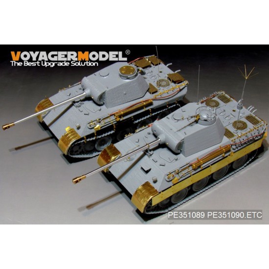 1/35 WWII German Panther A Mid Version Basic Detail Set for Dragon kits #6160/6168/6358 1/35 WWII German Panther A Mid Version Basic Detail Set for Dragon kits #6160/6168/6358