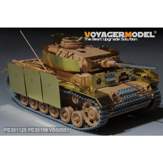 1/35 WWII German PzKPfw.III Ausf.J w/Side Skirts Basic Detail Set for Rye Field Model #5070 1/35 WWII German PzKPfw.III Ausf.J w/Side Skirts Basic Detail Set for Rye Field Model #5070