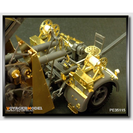 Photo-etched parts for 1/35 88mm Flakvierling 36/37 with Zundapp Motorcycle Photo-etched parts for 1/35 88mm Flakvierling 36/37 with Zundapp Motorcycle