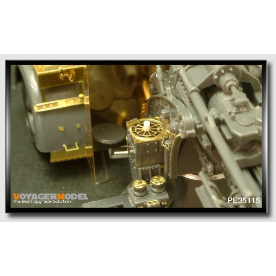 Photo-etched parts for 1/35 88mm Flakvierling 36/37 with Zundapp Motorcycle Photo-etched parts for 1/35 88mm Flakvierling 36/37 with Zundapp Motorcycle