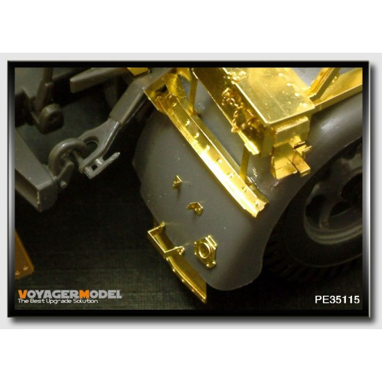 Photo-etched parts for 1/35 88mm Flakvierling 36/37 with Zundapp Motorcycle Photo-etched parts for 1/35 88mm Flakvierling 36/37 with Zundapp Motorcycle